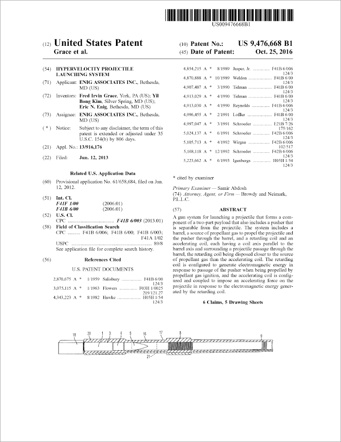 Hypervelocity projectile launching system